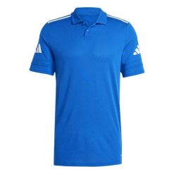Koszulka męska adidas Squadra 25 Polo. Białe koszulki polo Adidas, m, bez wzorów, bez kołnierzyka, bez ramiączek. Za 83.00 zł.