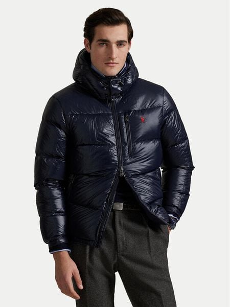 Polo Ralph Lauren Kurtka puchowa 710968281002 Granatowy Regular Fit. Niebieskie kurtki Polo Ralph Lauren, m, bez wzorów, z puchu, bez kaptura. Za 1,949.00 zł.