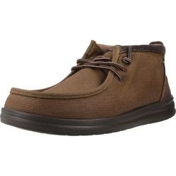 Buty Hey Dude Model Wally Mid Grip R Workwea Kolor Brązowy. Brązowe buty turystyczne Hey dude, bez wzorów, z materiału, bez zapięcia, trekkingowe. Za 249.00 zł.