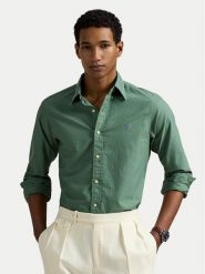 Polo Ralph Lauren Koszula 710804257056 Zielony Slim Fit. Zielone koszule Polo Ralph Lauren, l, bez wzorów, z bawełny, bez kołnierzyka, bez ramiączek. Za 659.99 zł.