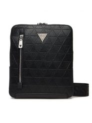 Guess Saszetka HMTOTE P6159 Czarny. Czarne torby na ramię Guess, z aplikacjami, ze skóry, bez dodatków. Za 369.99 zł.