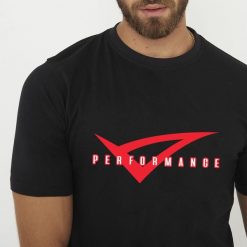 Koszulka Legea Performance Dorosłych. Czarne t-shirty sportowe Legea, bez wzorów, z bawełny, bez ramiączek, na fitness i siłownię. Za 43.00 zł.