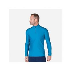 Bluza narciarska męska Rossignol CLASSIQUE 1/2 Zip termo niebieska. Niebieskie bielizna termoaktywna Rossignol, na zimę, m, bez wzorów, bez ramiączek, narciarskie. Za 219.99 zł.