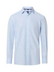 Finshley & Harding Męska koszula biznesowa - Easy Care Mężczyźni Modern Fit Bawełna (100%) niebieski w paski, 43. Niebieskie koszule Finshley & Harding, m, bez wzorów, z bawełny, bez kołnierzyka, bez ramiączek. Za 179.95 zł.