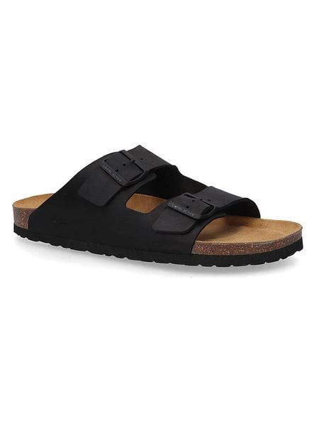 Camel Active Skórzane klapki "Bio" w kolorze czarnym rozmiar: 45. Czarne klapki Camel Active, ze skóry. Za 188.40 zł.
