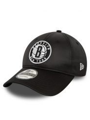 New Era Czapka z daszkiem Nba Satin 920 Nets 60434968 Czarny. Czarne czapki z daszkiem New Era, bez wzorów, z materiału. Za 109.99 zł.