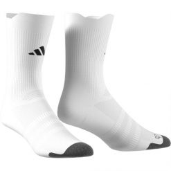 Skarpety piłkarskie adidas Light. Białe skarpety Adidas, bez wzorów, z dzianiny. Za 49.00 zł.