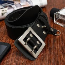 Pasek męski oficerski wojskowy solidny Beltimore W34 : Kolory - czarny, Rozmiar pasków - r.120-135 cm. Czarne paski bez wzorów, ze skóry, militarne. Za 67.90 zł.