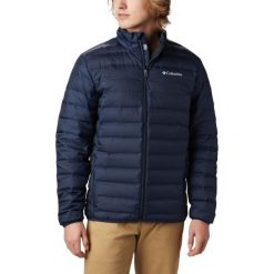 Kurtka zimowa męska Columbia Lake 22. Niebieskie kurtki Columbia, na zimę, l, bez wzorów, z puchu, bez kaptura. W wyprzedaży za 469.99 zł.
