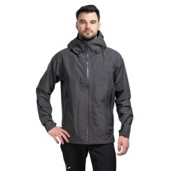Kurtka przeciwdeszczowa męska Rab Namche Gore-Tex Paclite Jacket z kapturem. Szare kurtki RAB, l, bez wzorów, z gore-texu, z kapturem, gore-tex. Za 899.99 zł.