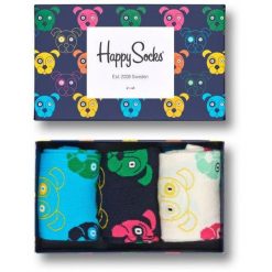 Zestaw 3 Skarpetek dla Psów - Rozmiar 41-46. Skarpety Happy Socks, bez wzorów, z bawełny. Za 166.99 zł.