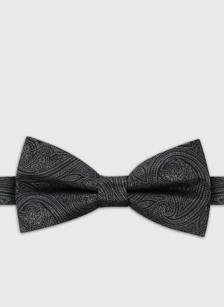 PAKO LORENTE - Żakardowa mucha męska. Szare krawaty i muchy Pako Lorente, bez wzorów, z poliesteru. Za 99.99 zł.