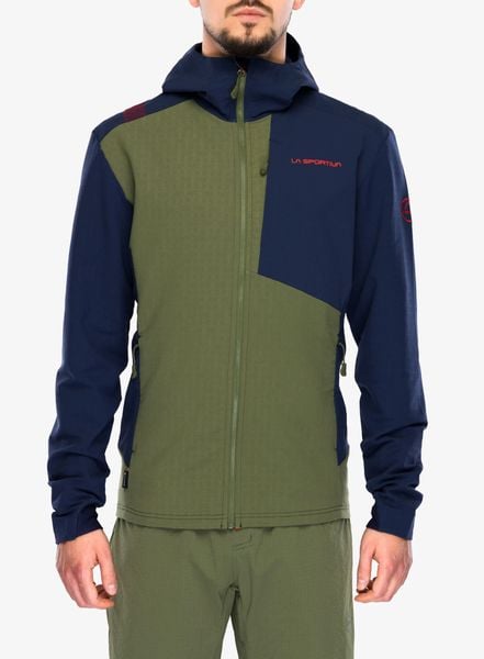 Kurtka softshell La Sportiva Descender Storm Jkt. Zielone kurtki La Sportiva, s, bez wzorów, z polaru, bez kaptura. Za 684.99 zł.