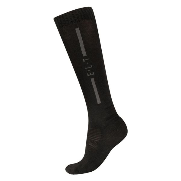 Skarpety jeździeckie ELT Merino. Czarne skarpetki sportowe ELT, bez wzorów, z dzianiny. Za 136.50 zł.