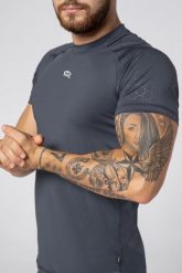 Koszulka fitness szybkoschnąca męska Rough Radical Stone. Szare bielizna termoaktywna ROUGH RADICAL, l, bez wzorów, z elastanu, bez ramiączek, na fitness i siłownię. Za 99.00 zł.