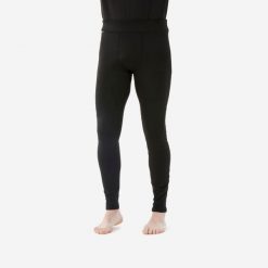 Legginsy termoaktywne narciarskie męskie Wedze BL 500. Czarne bielizna termoaktywna WED'ZE, m, bez wzorów, z elastanu, narciarskie. Za 59.99 zł.