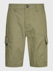 Volcom Szorty materiałowe March A0912302 Zielony Regular Fit. Zielone szorty Volcom, m, bez wzorów, z bawełny. Za 249.99 zł.