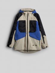 4F Kurtka snowboardowa membrana 15000 męska - multikolor 3XL. Brązowe kurtki 4F, m, bez wzorów, z meshu, snowboardowy. Za 799.99 zł.