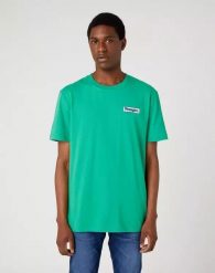 WRANGLER LOGO TEE MĘSKI T-SHIRT KOSZULKA LOGO LEPRECHAUN W760EEG30 112334242. T-shirty Wrangler, m, bez wzorów, bez kołnierzyka, bez ramiączek. Za 69.99 zł.