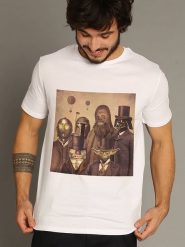 WOOOP Koszulka "Victorian Wars" w kolorze białym rozmiar: M. Białe bezrękawniki Wooop, m, bez wzorów, z bawełny, bez kołnierzyka, bez ramiączek. Za 56.99 zł.