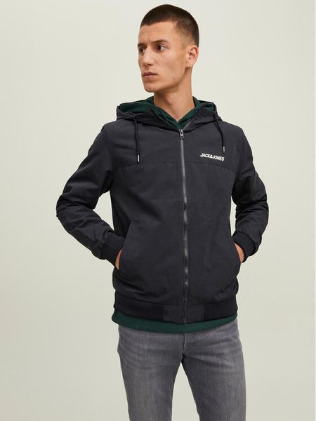Jack & Jones Kurtka przejściowa 12200208 Czarny Regular Fit. Czarne kurtki Jack & Jones, m, bez wzorów, z syntetyku, bez kaptura. Za 209.99 zł.