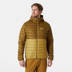 Ocieplana kurtka z kapturem Helly Hansen Banff. Brązowe kurtki Helly Hansen, bez wzorów, z puchu, z kapturem. W wyprzedaży za 668.05 zł.