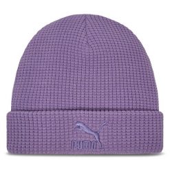 Czapka Puma. Fioletowe czapki zimowe Puma, bez wzorów. Za 99.99 zł.