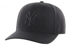 Czapka typu snapback New York Yankees 47Brand MLB Cold Zone MVP. Czarne czapki z daszkiem 47 Brand, bez wzorów, z materiału. Za 109.99 zł.