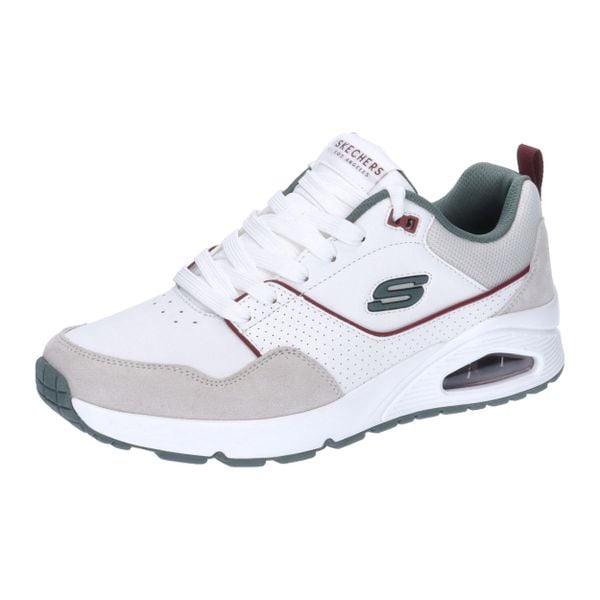 Buty do biegania Mężczyzna Skechers Uno Retro One szary. Białe buty do biegania Skechers, bez wzorów, ze skóry, bez zapięcia, do biegania. Za 404.60 zł.