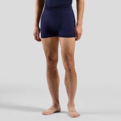 Bokserki męskie Odlo PERFORMANCE LIGHT Boxer. Niebieskie bokserki ODLO, l, bez wzorów. W wyprzedaży za 170.99 zł.