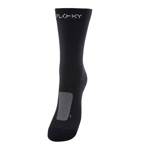 Skarpetki Floky Run Up Średnie Dorosłych. Czarne skarpetki sportowe FLOKY, z aplikacjami, z materiału. Za 205.99 zł.