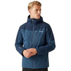 Kurtka trekkingowa męska Regatta Wentwood IX 3w1. Niebieskie kurtki Regatta, m, bez wzorów, z poliesteru, bez kaptura. W wyprzedaży za 451.00 zł.