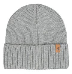 Czapka Jesienno-Zimowa (beanie) – Alties - Popielata. Szare czapki zimowe Alties, bez wzorów, z dzianiny. Za 59.00 zł.