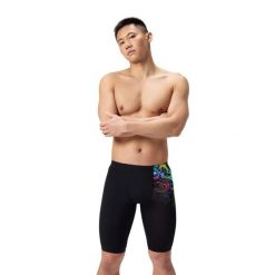 Spodenki pływackie męskie Speedo Ml Placement Printed Jammer Am. Niebieskie szorty Speedo, m, bez wzorów, z materiału, sportowe. Za 239.99 zł.