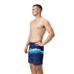 Spodenki szorty męskie kąpielowe Speedo Stripe Flex BoardShort. Niebieskie odzież kąpielowa Speedo, l, bez wzorów, sportowe. Za 279.99 zł.