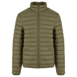 Lekka kurtka puchowa Urban Classics. Zielone kurtki Urban Classics, na zimę, m, bez wzorów, z puchu, bez kaptura. Za 244.50 zł.