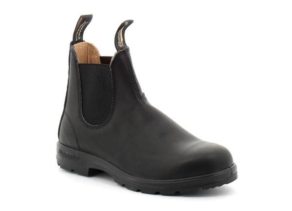 Sztyblety , Elastic Sided Boot Lined. Czarne sztyblety Blundstone, bez wzorów, z materiału, bez obcasa, bez zapięcia. Za 939.99 zł.