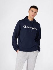 Champion Bluza w kolorze granatowym rozmiar: L. Niebieskie bluzy Champion, l, bez wzorów, z bawełny, z kapturem. Za 145.26 zł.