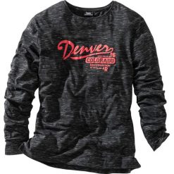 Shirt z długim rękawem Regular Fit bonprix czarny melanż. Bluzki z długim rękawem marki ASICS. Za 24.99 zł.