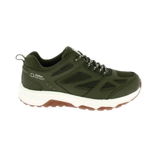 Buty trekkingowe Élémenterre Sanbona EV. Zielone buty turystyczne Elementerre, na lato, bez wzorów, z nylonu, bez zapięcia, trekkingowe. Za 258.50 zł.