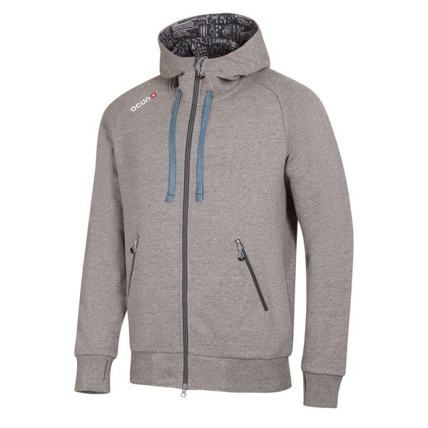 Bluza z kapturem męska Ocun Hoodie Zipper. Szare bluzy z kapturem Ocun, m, bez wzorów, z kapturem. Za 321.99 zł.