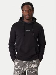 Guess Bluza Z6RQ18 KAIJ1 Czarny Regular Fit. Czarne bluzy Guess, m, z aplikacjami, z bawełny, bez kaptura. Za 349.99 zł.