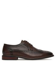 Gino Rossi Półbuty GINO-01 125AM Brązowy. Brązowe eleganckie półbuty Gino Rossi, bez wzorów, ze skóry, bez obcasa, bez zapięcia. Za 349.99 zł.
