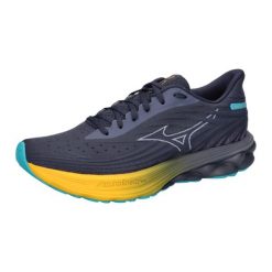 Buty do biegania męskie, Wave Skyrise 6. Szare buty do biegania Mizuno, bez wzorów, bez zapięcia, do biegania, mizuno wave. Za 655.00 zł.