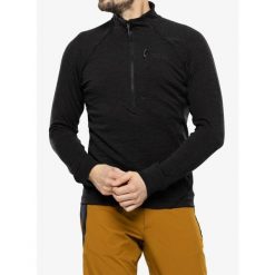 Bluza z zamkiem 1/2 męska Rab Nexus Pull-On. Czarne bluzy RAB, l, bez wzorów, bez kaptura. Za 245.99 zł.