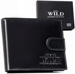Portfel skórzany Always Wild N992L-P-GTS czarny. Czarne portfele Always Wild, bez wzorów, ze skóry. Za 59.99 zł.