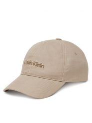 Calvin Klein Czapka z daszkiem Emb Logo LV04D5024G Beżowy. Brązowe czapki z daszkiem CALVIN KLEIN, bez wzorów. Za 179.99 zł.