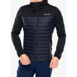 Kurtka hybrydowa męska Berghaus Vaskye Hooded Hybrid Jacket. Czarne kurtki Berghaus, m, bez wzorów, z puchu, bez kaptura. Za 534.99 zł.