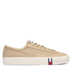 Tenisówki Tommy Hilfiger. Brązowe trampki Tommy Hilfiger, m, bez wzorów, bez zapięcia. Za 369.99 zł.