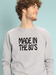 WOOOP Bluza "Made in the 80's" w kolorze szarym rozmiar: XXL. Szare bluzy Wooop, s, bez wzorów, z bawełny, bez kaptura. Za 113.95 zł.
